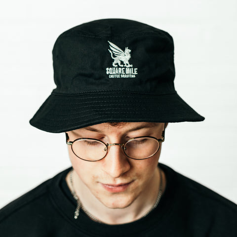 Griffin Embroidered Bucket Hat - Black - 2
